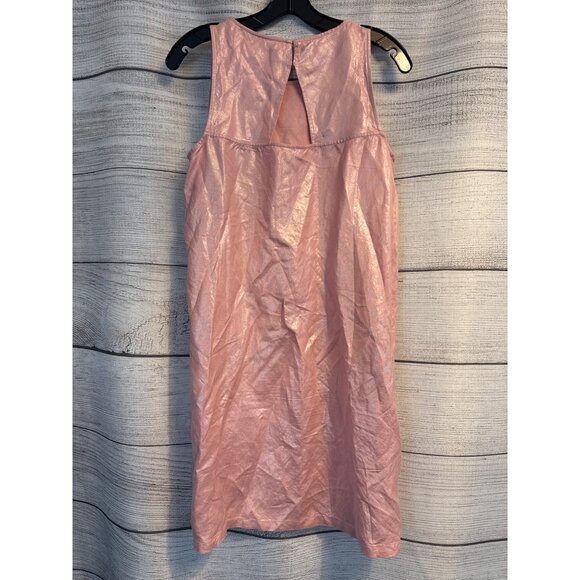 Loft Sleeveless Linen Blend Shift Dress Size 4 - Picture 2 of 4